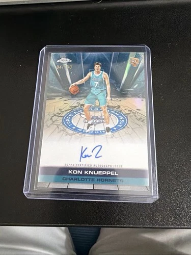 KON KNUEPPEL 25-26 TOPPS CHROME AUTOGRAPH ISSUE ROOKIE Blue AUTO/150 Color Match