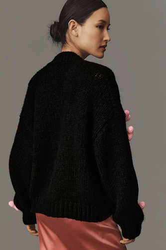 Anthropologie The Susannah 3D Herz Strickjacke Pullover Größe OS - Bild 4 von 10