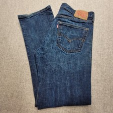 Levi  s 501 Men  s Jeans 36x34 Button Fly Classic Fit Straight Leg Blue