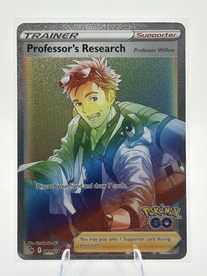 Professor's Research (Secret) 084/078 Rainbow Rare Pokemon GO Pokemon Card