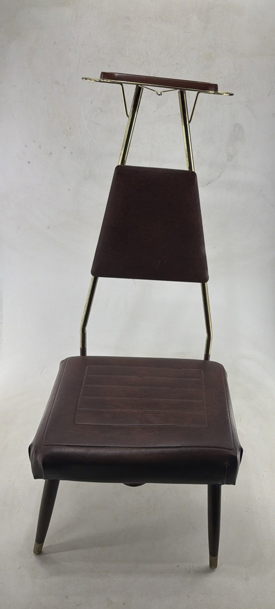アメリカ製　Pearl-Wickヴィンテージ キャビネット ミッドセンチュリー Vintage Pearl Wick Valet Dressing Chair Mens Butler Mid Century