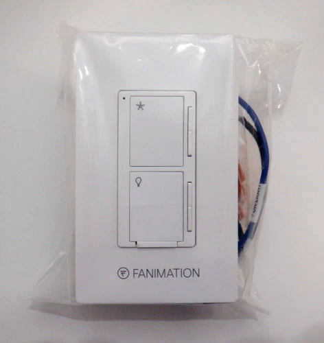 Fanimation WC2 White 3 Speed Fan & Light Wall Control - Picture 4 of 8