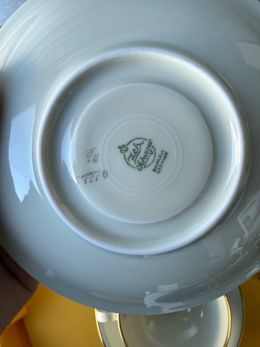 zeh scherzer bavaria germany gold lined china dishes! 38 piece set