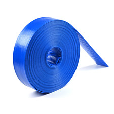 2 Inch × 100 ft Lay Flat Discharge Hose for Pool, Irrigation, Farm, No Clamps