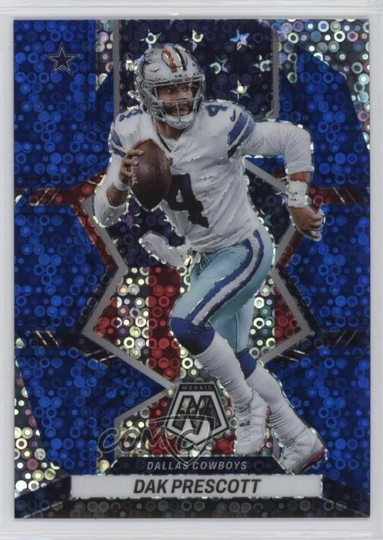 2022 Panini Mosaic National Pride No Huddle Blue Prizm 49/75 Dak Prescott 0c6
