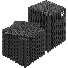 VEVOR Interlocking Drainage Floor Mat 12" x 12" PVC Non-Slip Floor Tiles 50 Pack