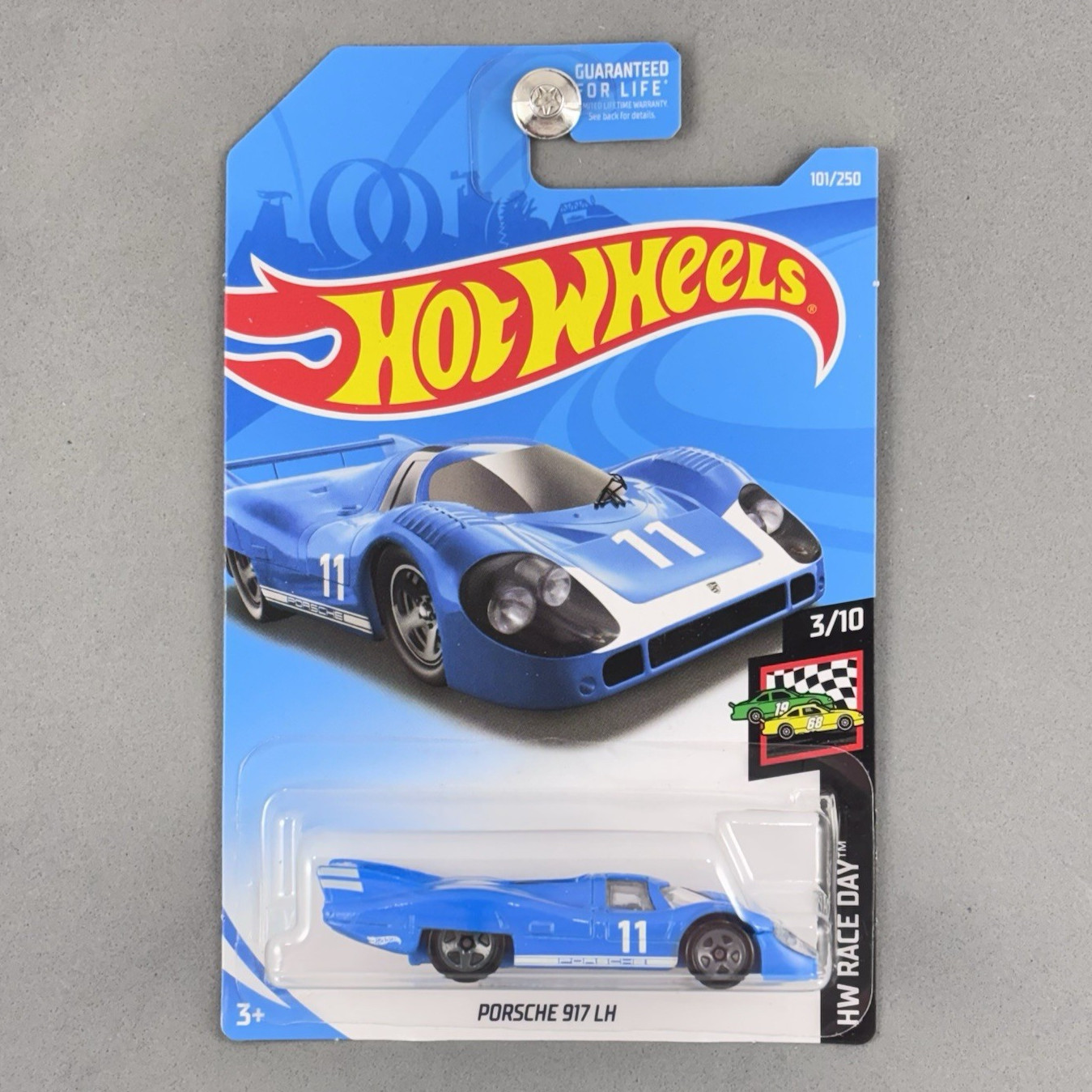2019 Hot Wheels Porsche 917 LH Blue HW Race Day 3/10 101/250