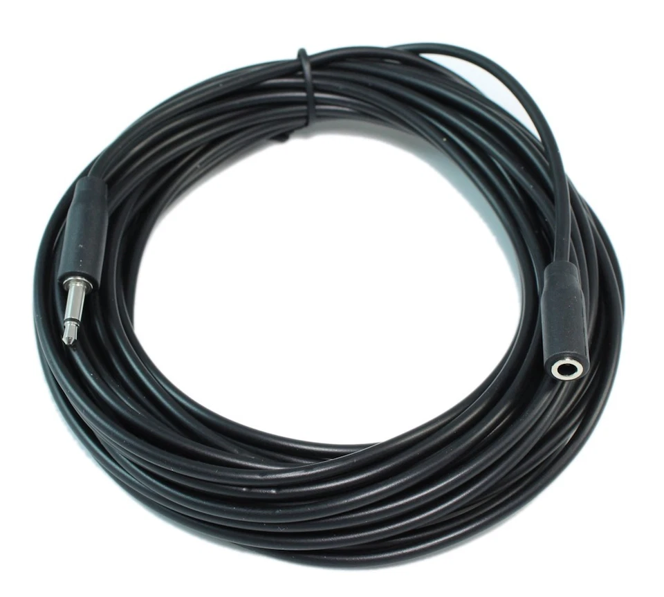 25ft 3.5mm SLIM MONO TS (2 conductor) Male to Female Audio EXTENSION Cable - Image 2 of 3