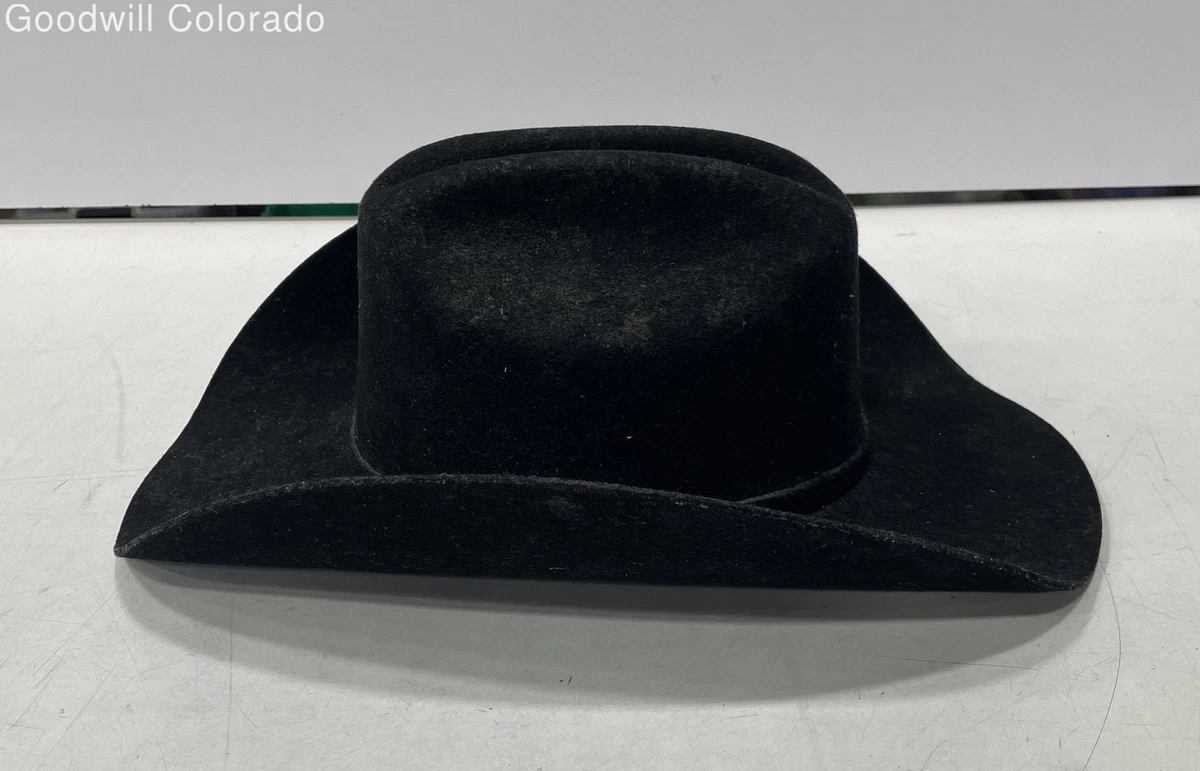 Cowboy Hat Men's Black 7 1/8 Size for sale | eBay