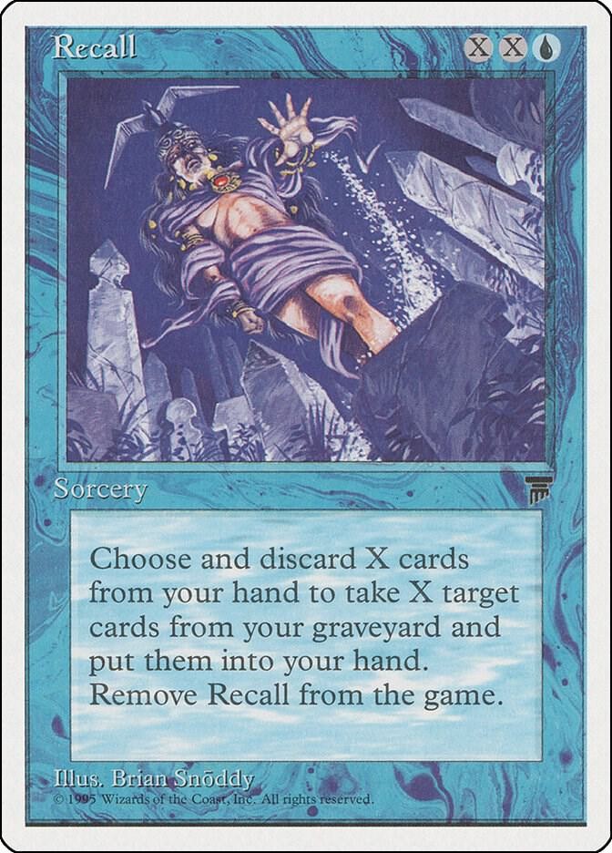 Recall Chronicles Magic The Gathering MTG Card 1995 Near Mint