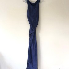 Reformation Womens Casette Silk Dress Blue Iris Size 12 NWT