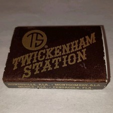 Vintage Matchbox Twickenham Station Restaurant Alabama Florida Made in USA