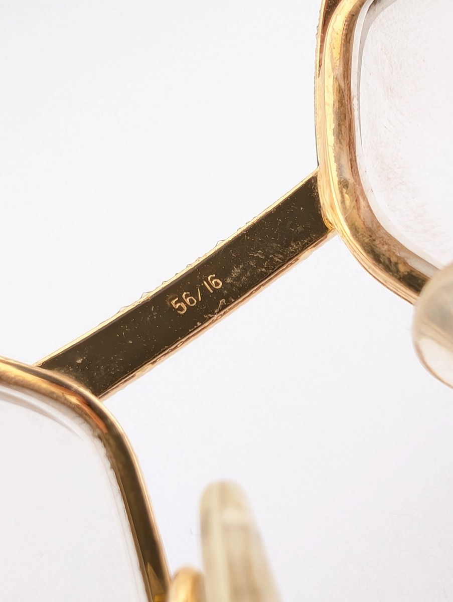 Vintage* Cazal Eyeglasses, Frames Only, Mod 250 Gold/Multi, 56-16
