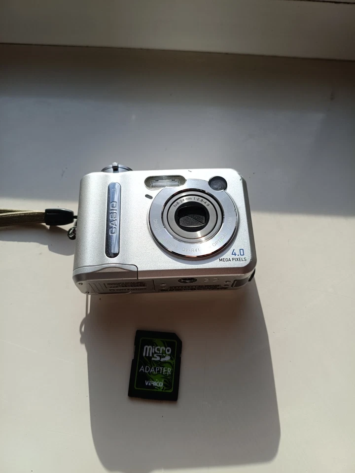 🔥Casio QV-R41 Silver 4.0MP digital compact camera🔥WORKing FULL Set🔥 - Image 3 of 4