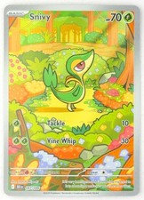 Snivy Illustration Rare 87/86 Black Bolt Pokemon TCG on eBay