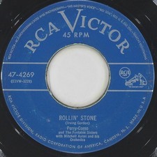PERRY COMO MITCHELL AYRES Rollin' Stone / My Heart And Soul RCA 47-4269 VG- 45