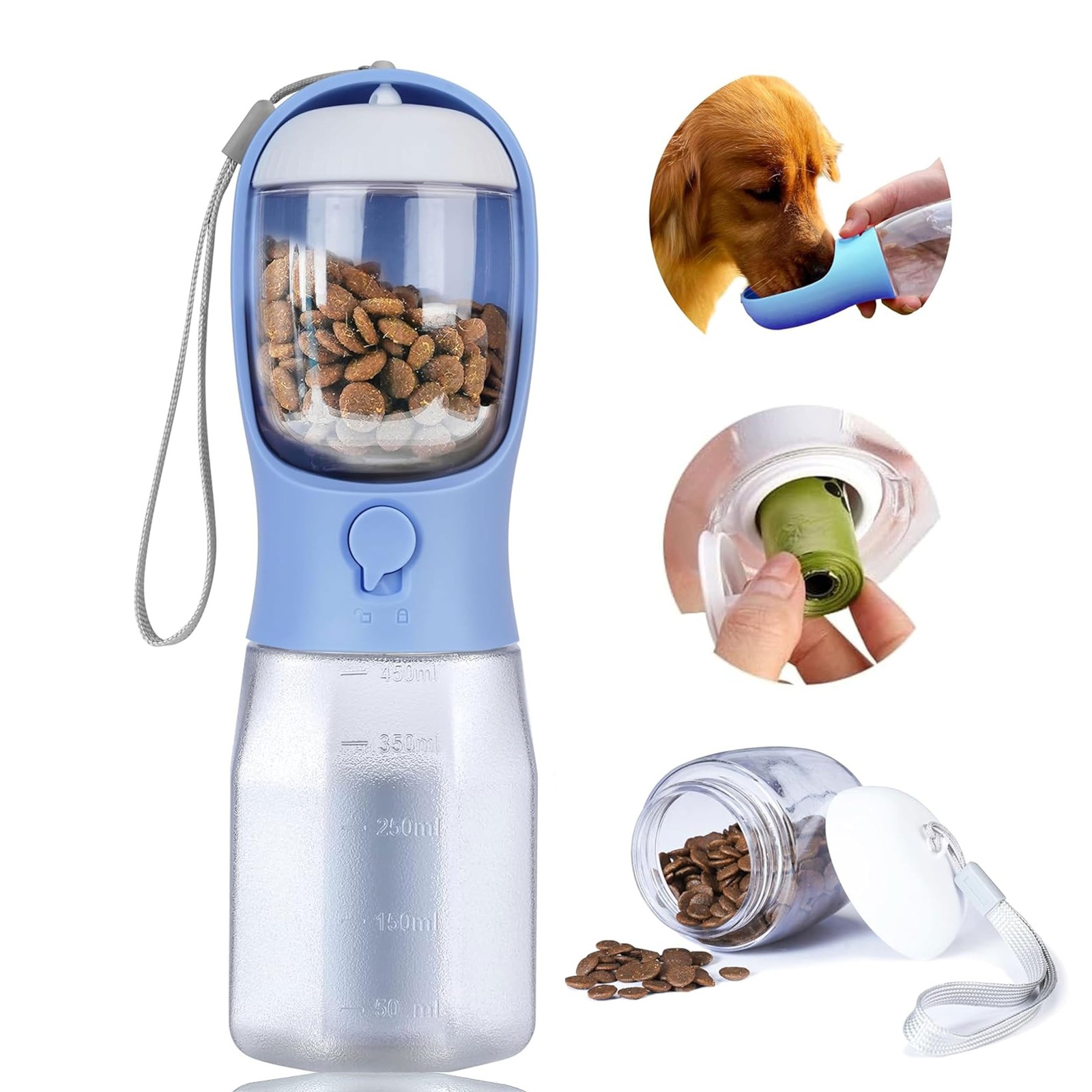 Container, Portable Pet Dog Water Dispenser For Ou...