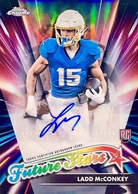 2024 Topps Chrome Ladd McConkey Rookie Auto Future Stars Refractor #FSA-LM