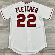 Nike Men's Medium Los Angeles Angels #22 David Fletcher White Home Team Jersey