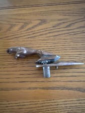 Jaguar Brass Hood Ornament Mascot Leaper Car Emblem - Automobillia Decor