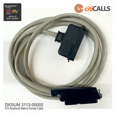 Digium 3113-00002 72" 6ft 50-PIN Male Female Cable TDM24 AEX24 Analog Cards