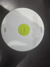 Vintage Sony PSYC CD Walkman Model D-EJ010 Portable CD Player White Green Works