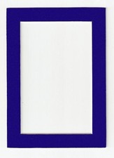 Navy Blue Acid Free Picture Frame Mat, For 16x20 Image  20x24 Frame