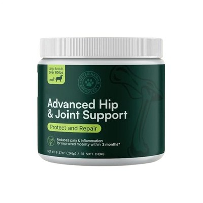 Wuffes Advanced Dog Hip and Joint Supplement with Glucosamine 30 Flavored Chews