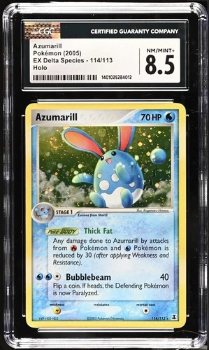 Pokemon Azumarill 114/113 Delta Species Holo CGC 8.5