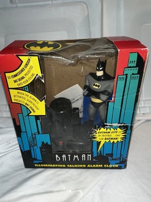 Batman Animated Series Illuminating Alarm Clock Vintage Collectable NMIB Works!