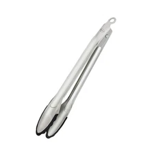 Rosle 9.1-Inch Stainless Steel & Silicone Locking Tongs