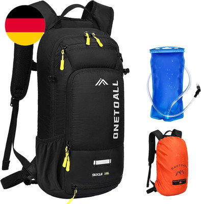 LOCAL LION ONETOALL Fahrradrucksack Klein 10L Mit Regenschutz Und Helmnetz, Skir