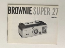 Kodak Brownie Super 27 Camera Instruction Manual - Rare White Cover
