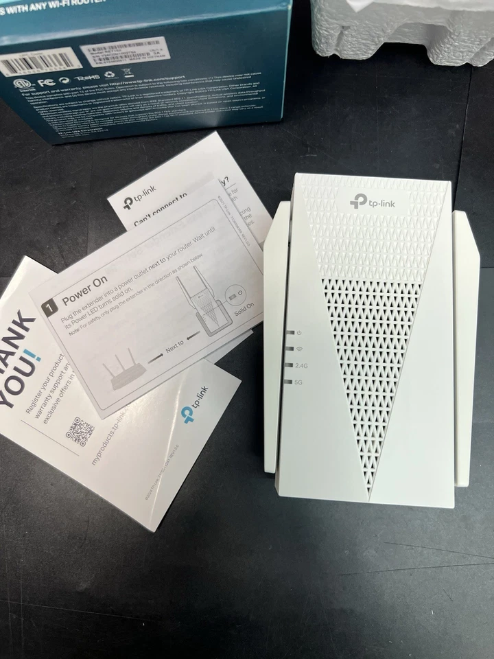 TP-Link AX3000 WiFi 6 Range Extender OneMesh Router (RE715X) NUEVO, caja abierta Foto 4 de 4