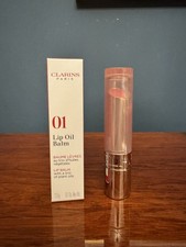 Clarins Lip Oil Balm 01 Pale Pink Full Size 2.9g With a Trio Of Plant Oil New