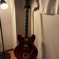 Gibson ES-355 Semi-Hollow Guitar Gold Hardware Inklusive Gurt & Schloss
