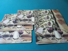 Ripe From The Vine - by Theresa Kasun - 6 PLACE MATS 15 X 12" by Manorcraft