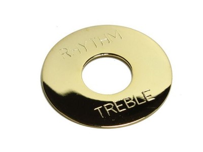 Gold plated Engraved Brass Toggle Switch Plate for Gibson 