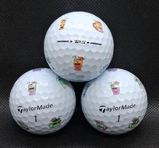(3) Taylormade TP5 Pix Golf Balls - Tiki Drinks - 4A/5A