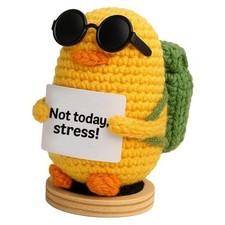 Gifts for Her Him Positive Crochet Animals with 10 Affirmation Cards   Cute