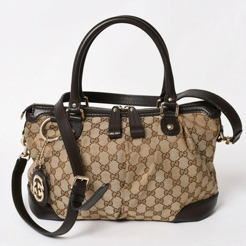 Gucci I i GG Canvas 2WAY Handbag Shoulder Bag 247902 r18_0702