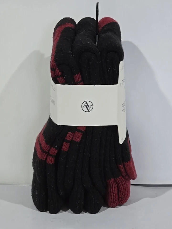 Meias Bota Feminina Adrienne Vittadini Sapato Tamanho 5-10 3 Pares NOVO Preto/Marrom - Imagem 4 de 4