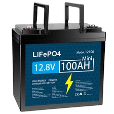 12V 100Ah Lithium Battery LiFePO4 with 100A BMS for RV Trolling Motor Off-grid