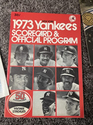 1973 & 1974 NY Yankees Baseball Program/Scorecard (Scored) And 1979 Program - Picture 2 of 6