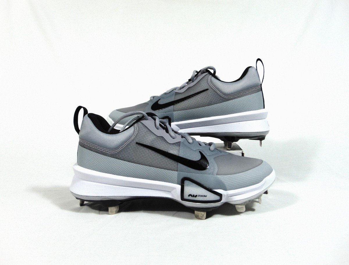 Nike Force Zoom Trout 9 PRO Low Wolf Gray Baseball Cleats Sz 7.5