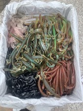 Medium Flat Rate Box Filled With Plastics Worms Lizards Tubes 