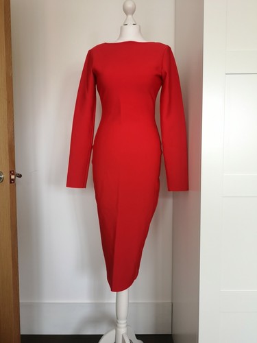 Bodycon Long Sleeve Bandage Midi Dress 
