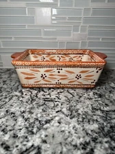 Temptations Ovenware Baking Loaf Pan - Old World Orange 1.5 Qt.