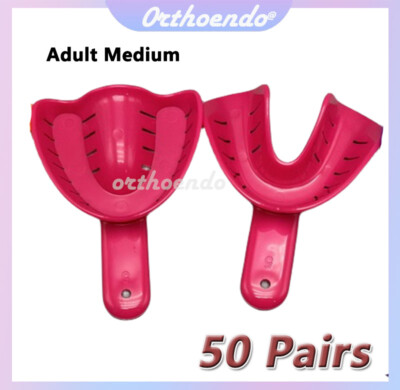 Plastic Disposable Impression Trays Dental Adult/Child Uppe+Lower Assorted Color