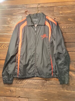 Sport Tek  Port Authority Women's Windbreaker Gymnastics Black Red Size Small